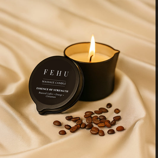 Masážní svíčka „Esence Síly“, 30 g.